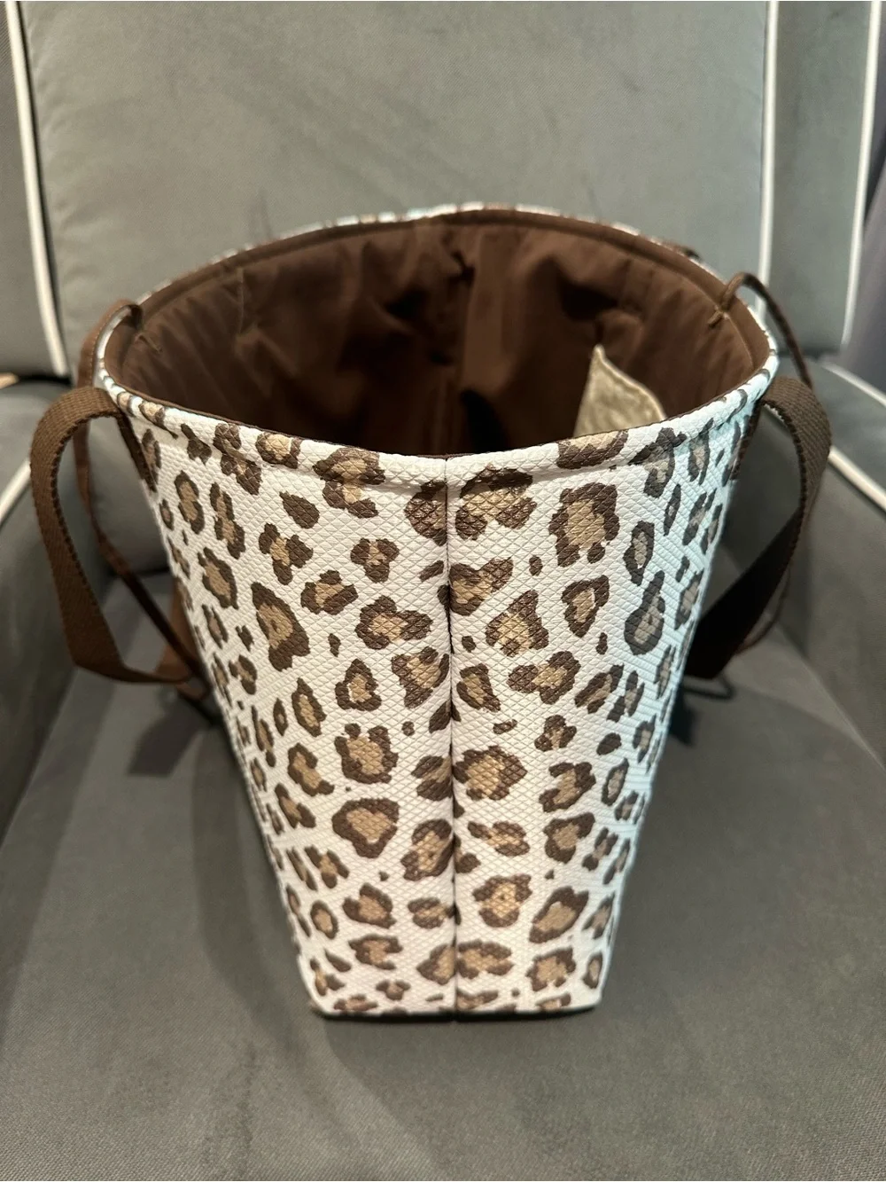 Leopard Print Tote Bag Hand Crafted